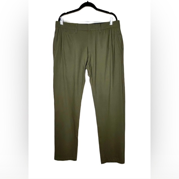 NWT J. Crew 484 Slim-Fit Tech Pant in Cypress Olive, Size 33 X 32 - Picture 4 of 14